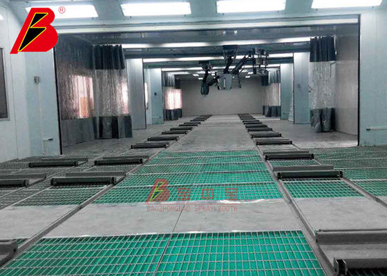 গাড়ি পরিষেবা শপের জন্য ইনফ্রারেড ল্যাম্প পেইন্ট বুথ প্রিপ স্টেশন লাইন