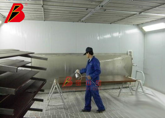 গুণ 34.5KW ওয়াটার কার্টেন ফিল্টার সিস্টেম সহ ক্যাবিনেট পেইন্ট বুথ কারখানা